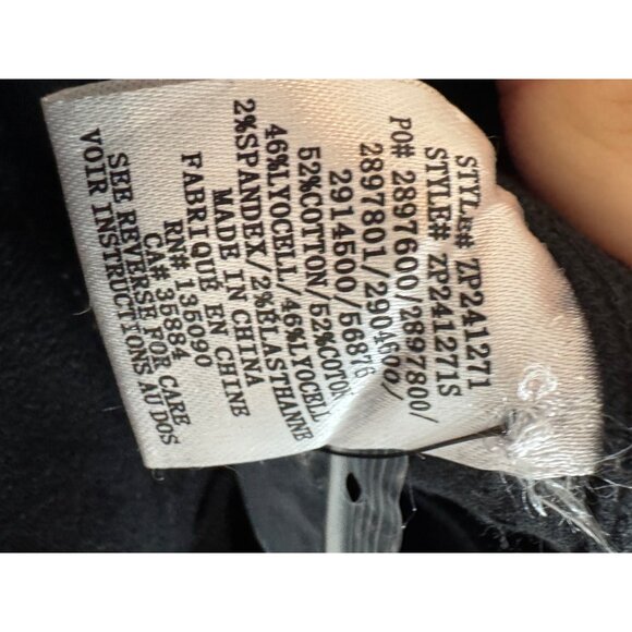 Z Supply Rilynn Twill Pant Womens Small Black Casual Trousers Tailored Fit Butto - Picture 5 of 7